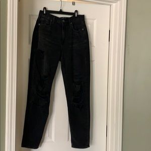 High waisted mom jean